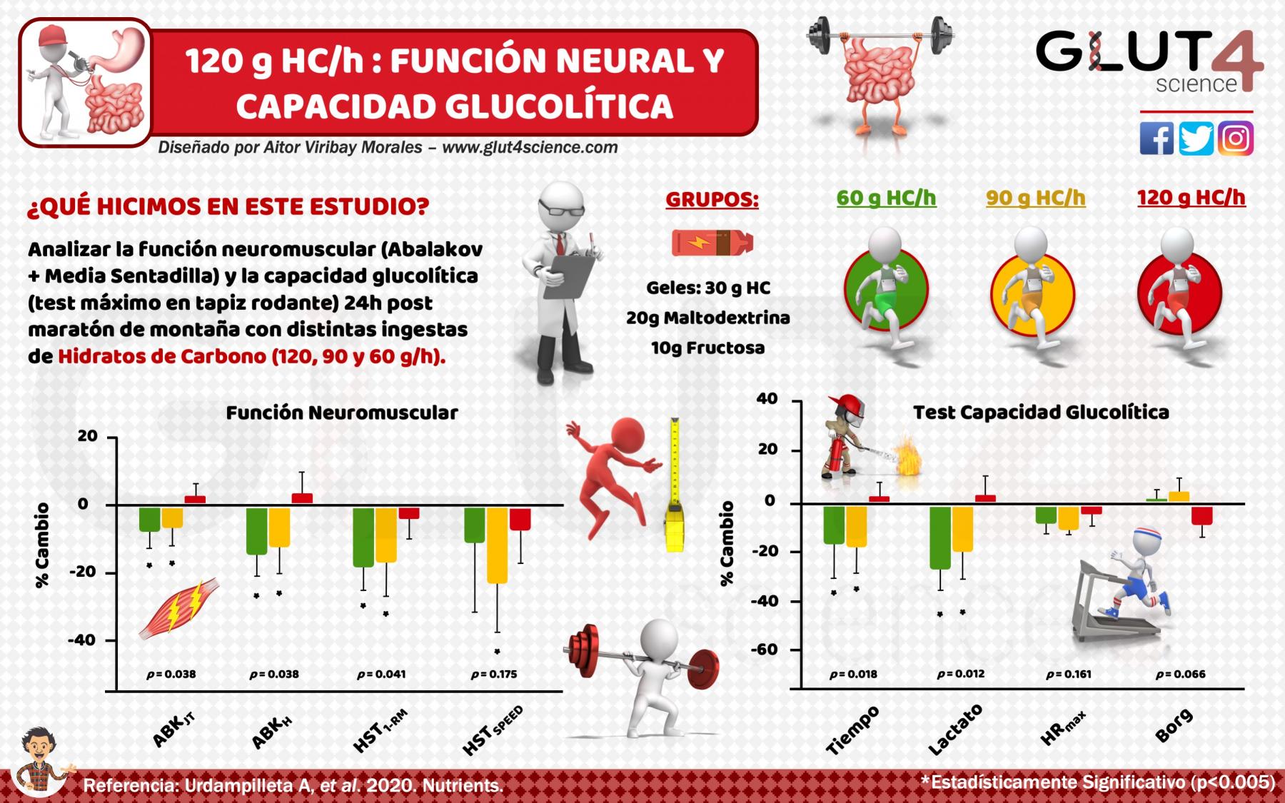 120 gramos por hora de Hidratos de Carbono mejoran la recuperación